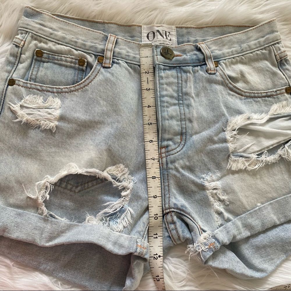 One Teaspoon Diamonds Chargers denim short 26 - Picture 8 of 12